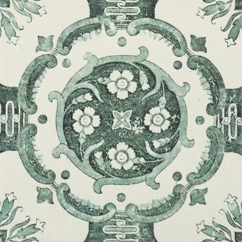 Vintage Moroccan pattern wall and floor 200 x 200 mm tile - Luxury Tiles UK