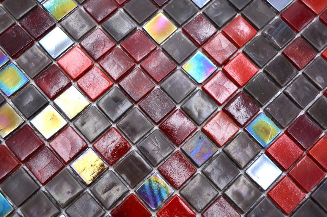 Violin Red Mosaic Tiles