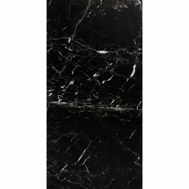 black polished marble effect 
