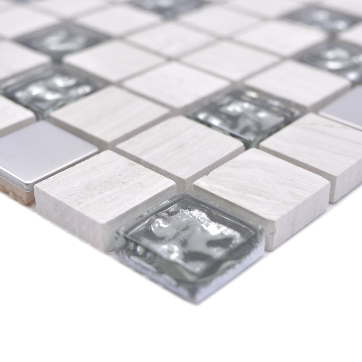 White Stone Mosaic Tiles