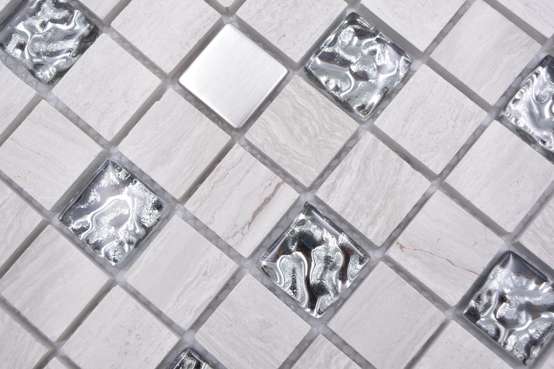 White Mosaic Tiles - Luxury Tiles