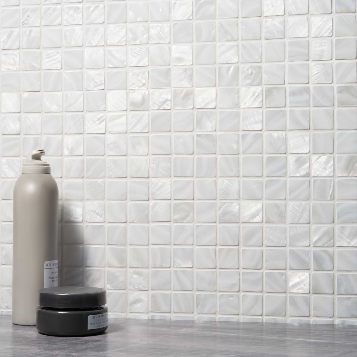 white pearl wall tile
