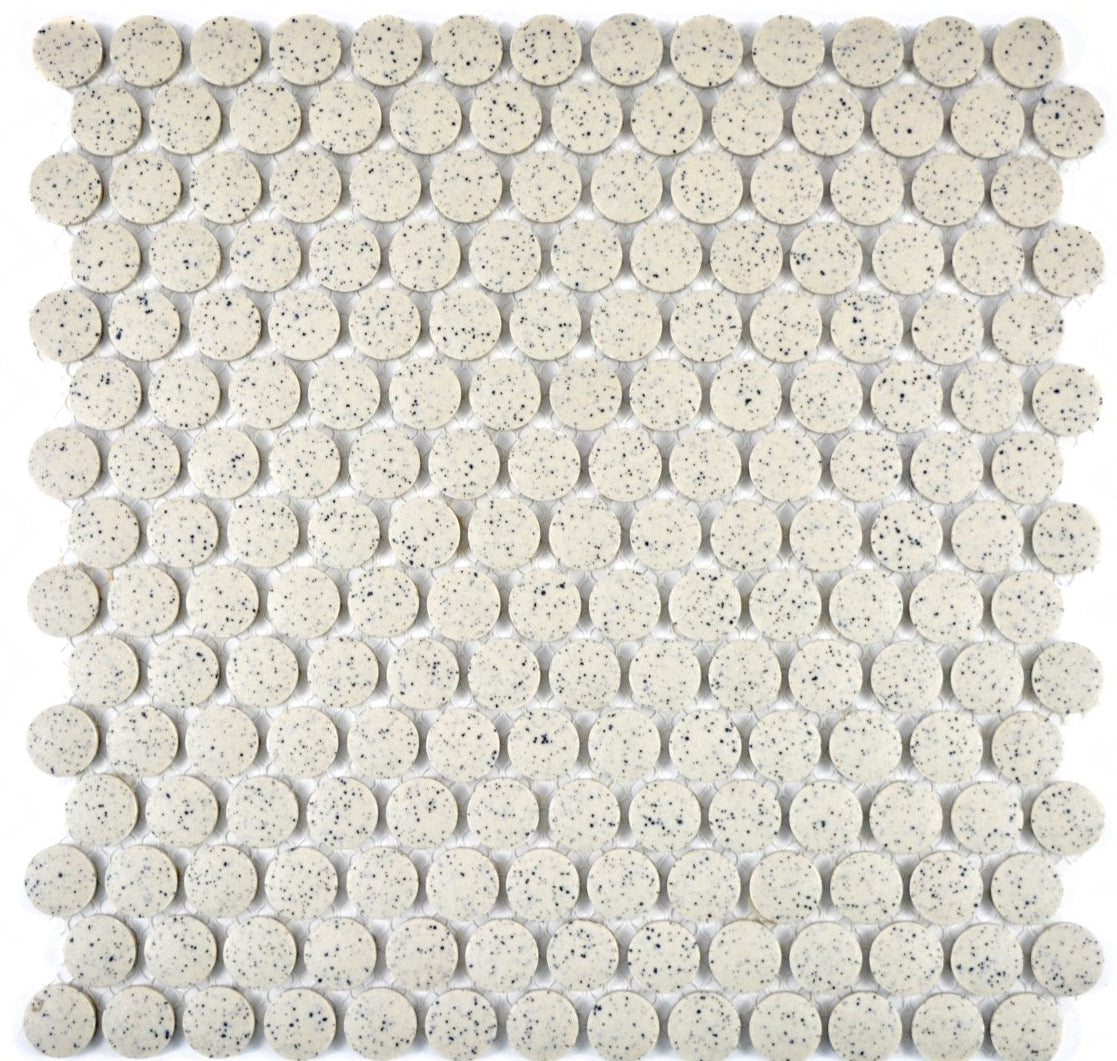 White Penny Mosaic Tile