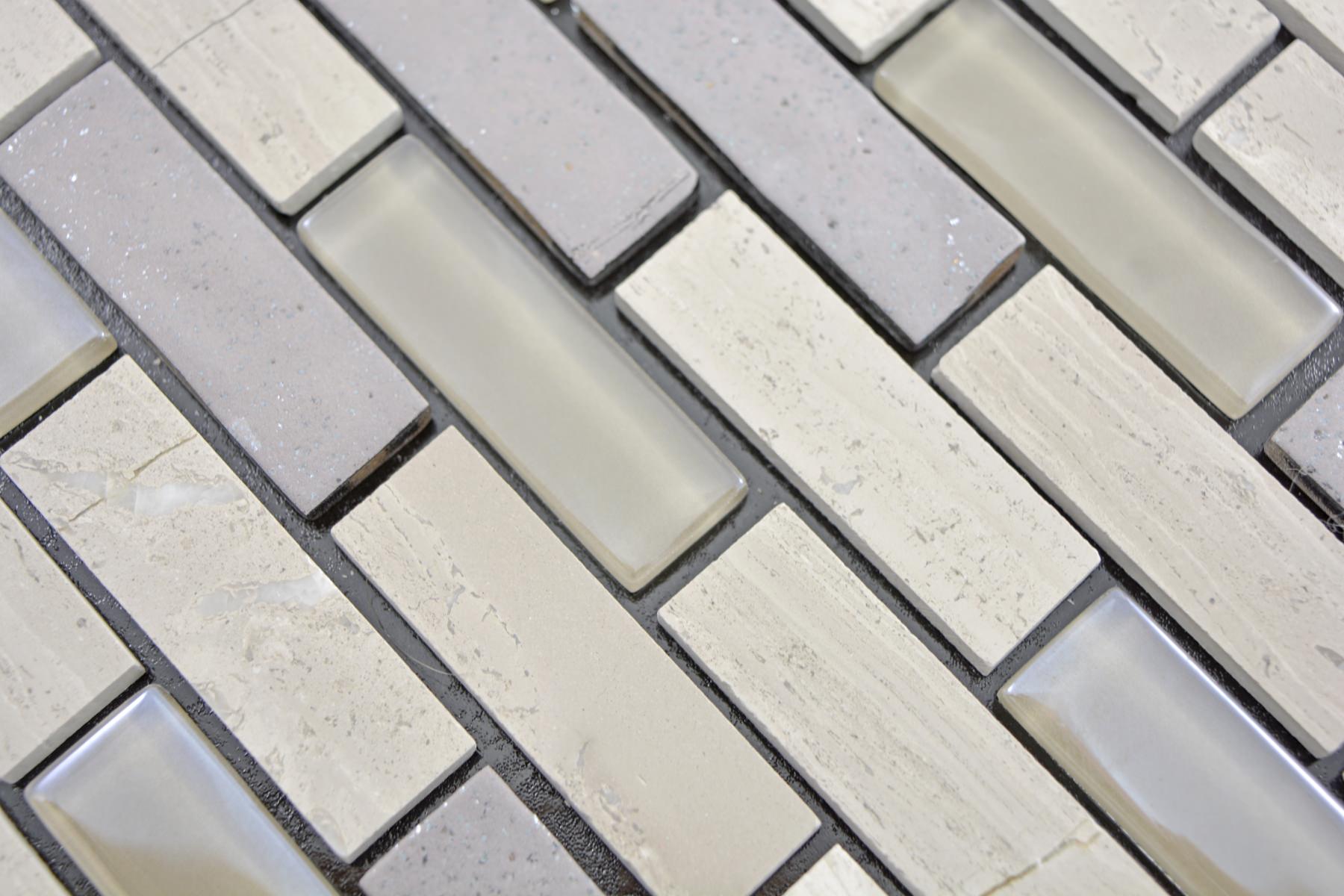 Slate Brick Mosaic Self Adhesive Tile