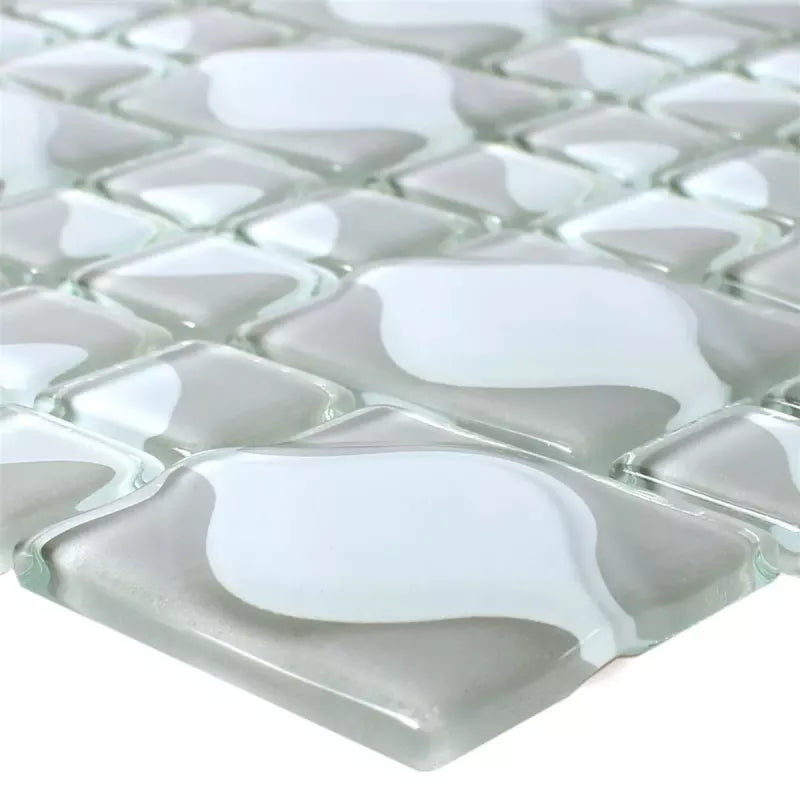 Glass mosaic grey 