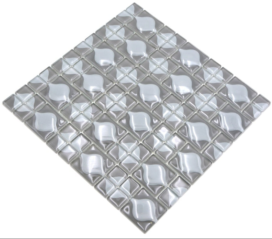 white grey arabesque effect 