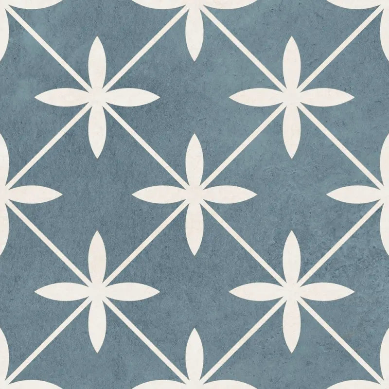 Wicker Marine Blue 33x33cm British Ceramic Tiles - Laura Ashley