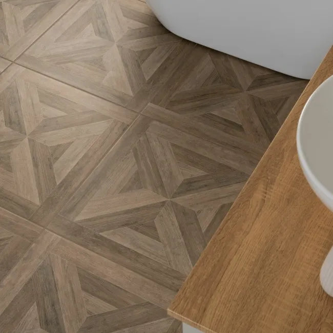 brown oak floor tile 