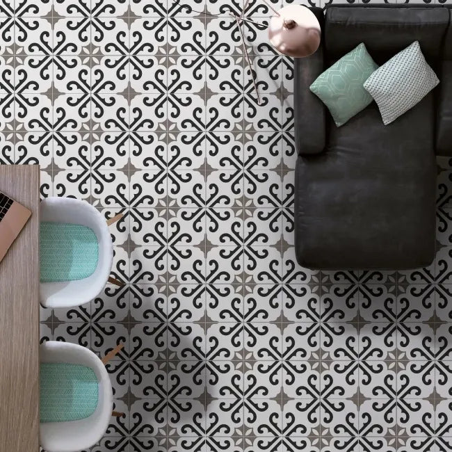 Windsor Vintage Pattern Porcelain Floor Tiles