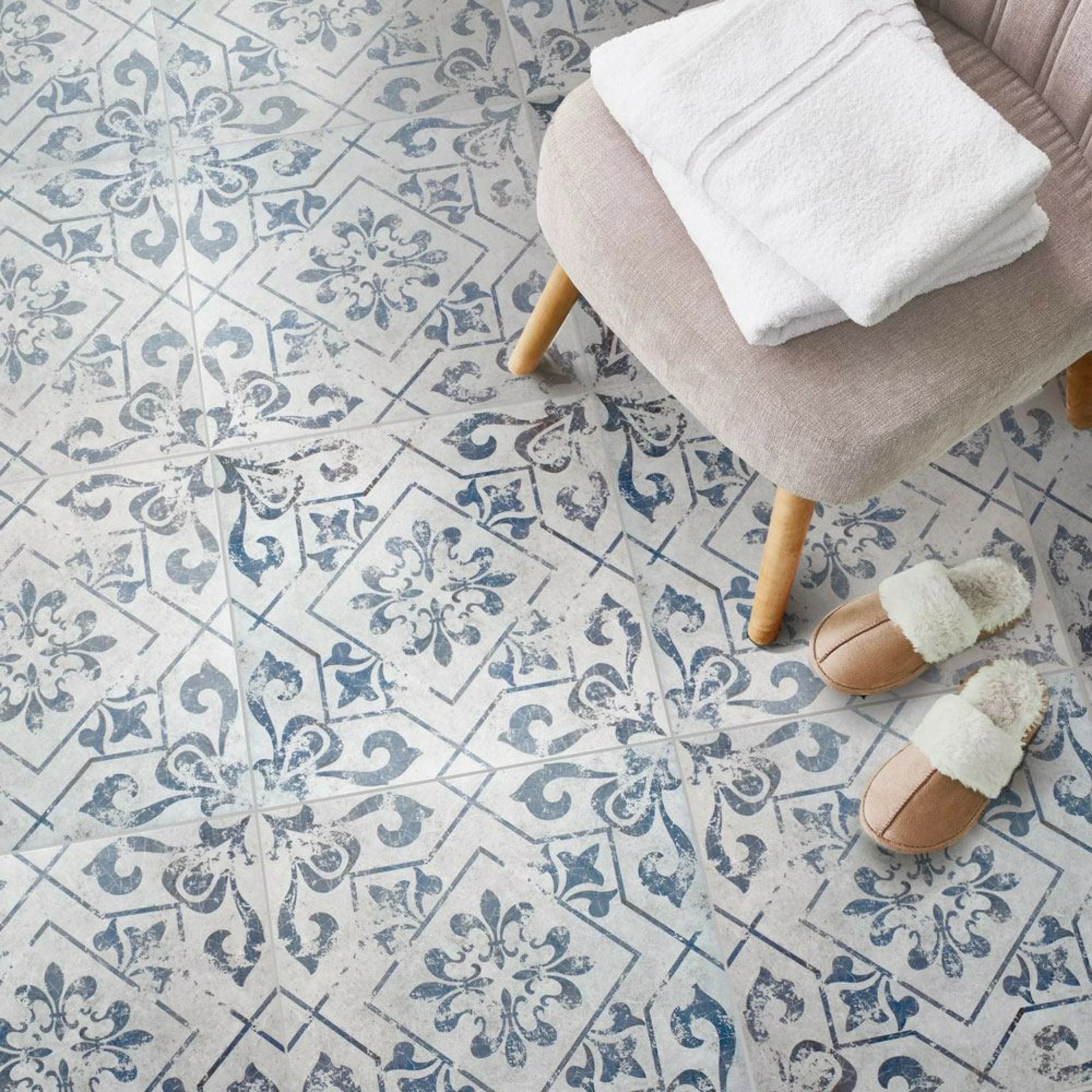 blue floor ceramic tiles
