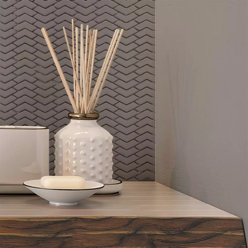 Winston Brown Chevron Mosaic Tile design