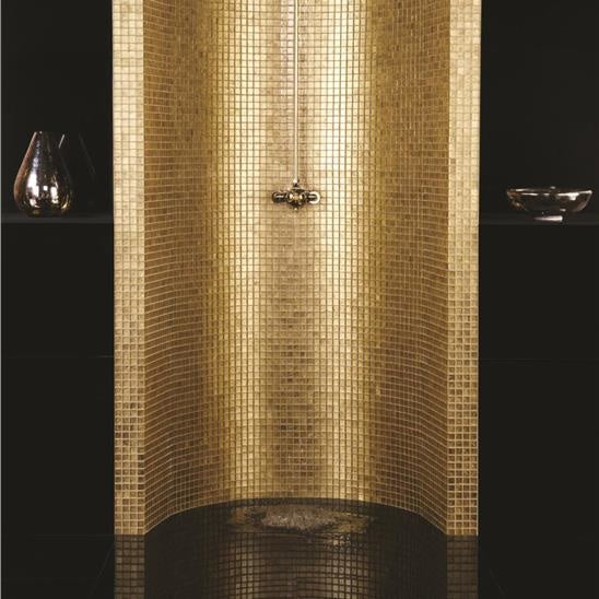 Bullion Gold Rush Glass Mosaic - Luxury Tiles UK