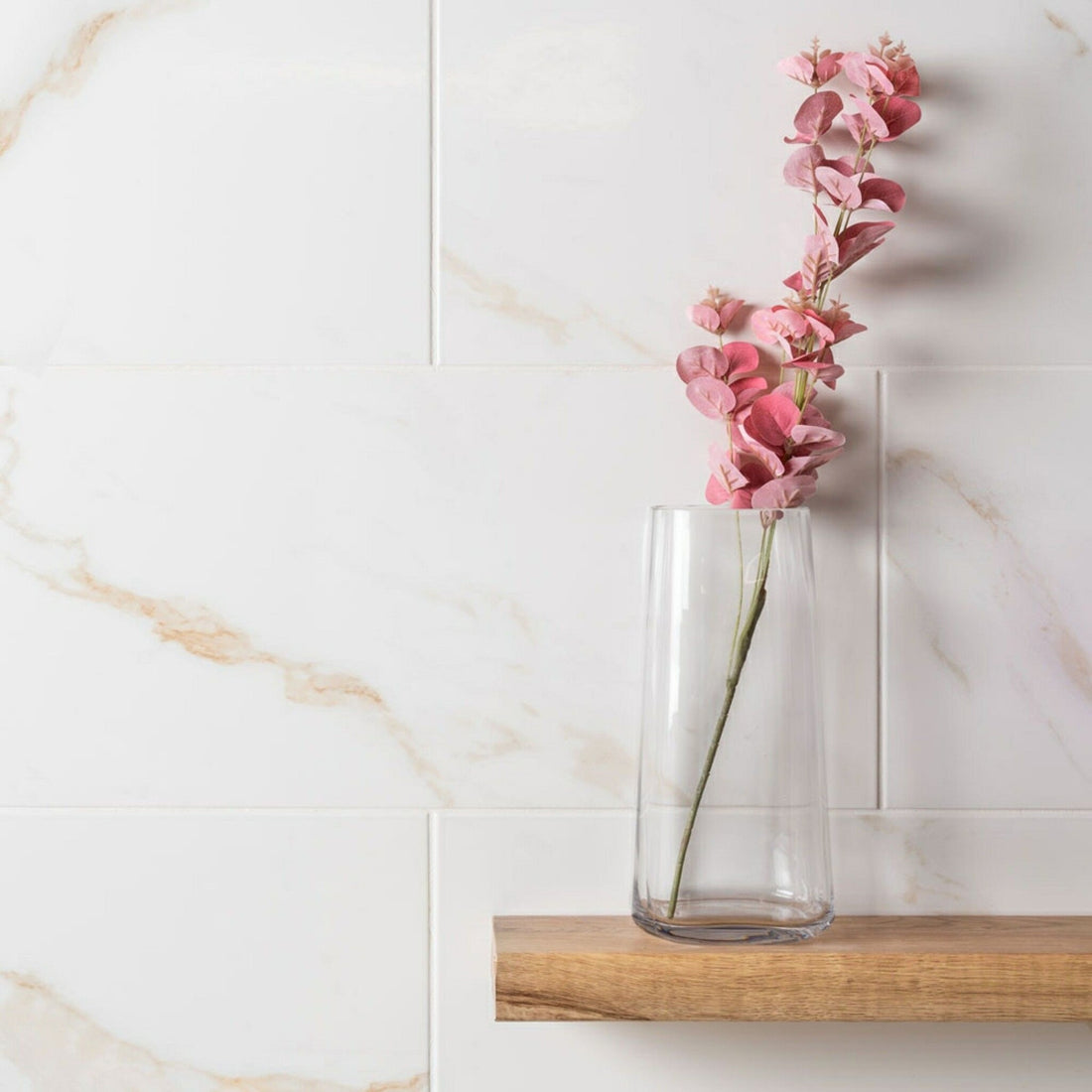 Alessia Gold Gloss Marble Effect Alessia Wall &amp; Floor Tile 30x60cm