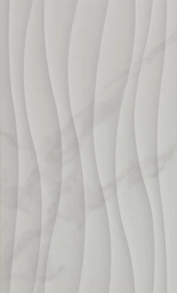 Giovanni Waved Gloss Marble Effect White Feature Wall Decor Tile - Luxury Tiles UK