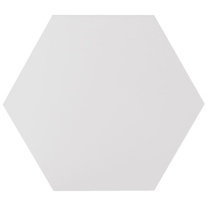 Annabelle Plain White Hexagon Tile