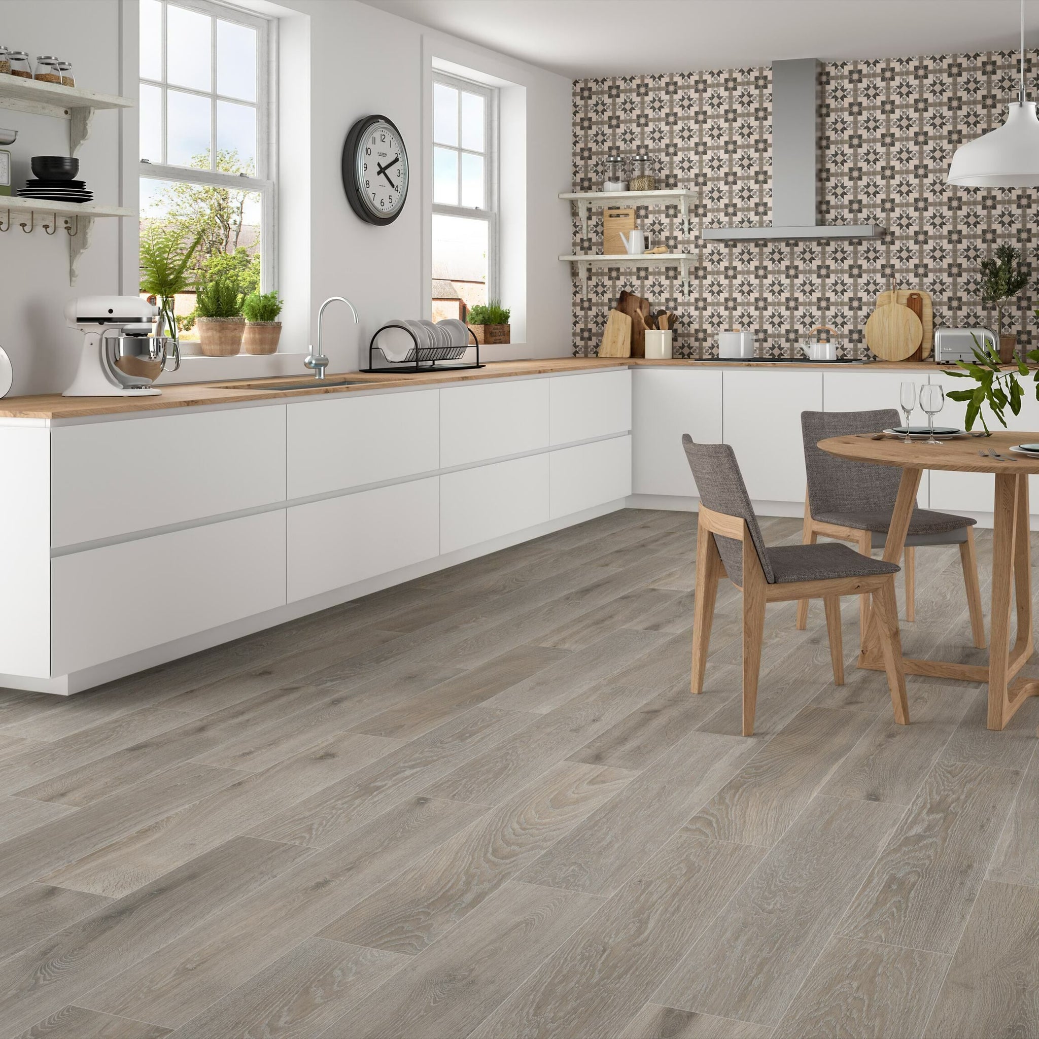 Silver Birch Matt Wood Effect Floor and Wall Tile - Luxury Tiles UK