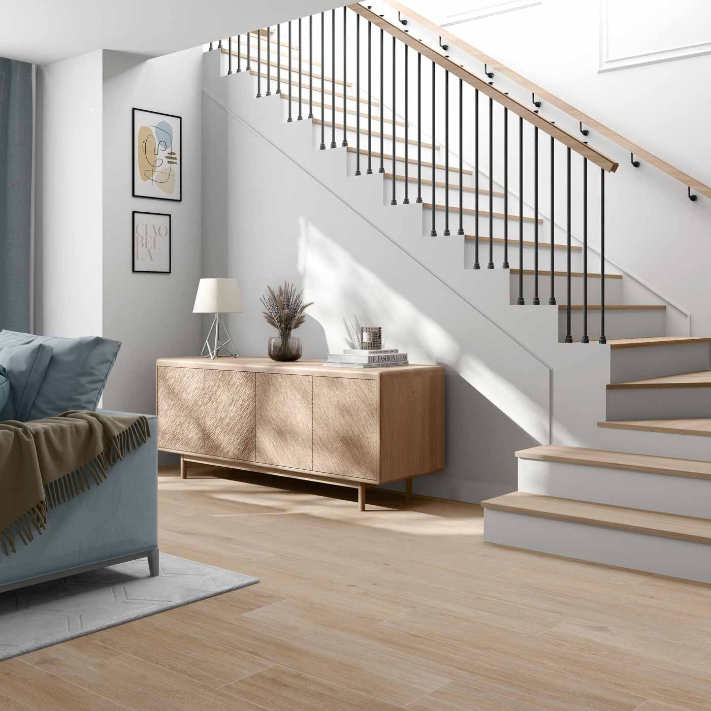 Ascot Oak Wood Effect 1200x200mm Tile - Luxury Tiles UK