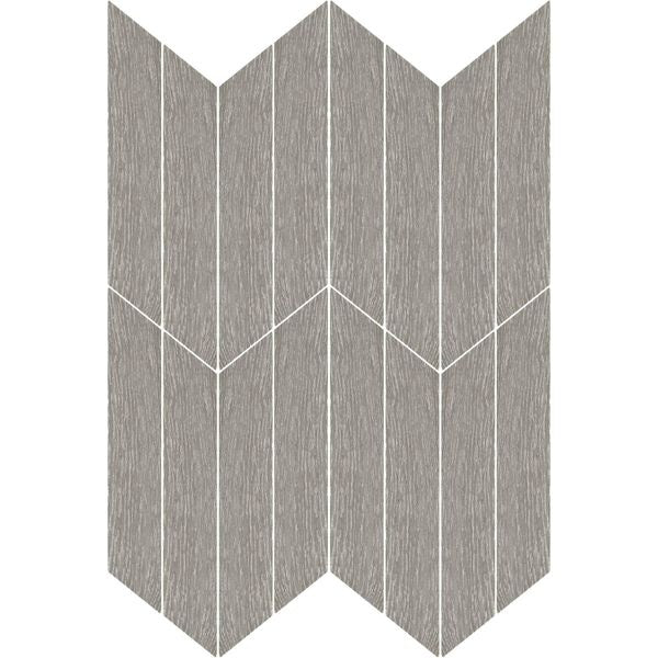 Ashen Chevron Wood Effect Floor and Wall Tile 80 x 400 mm - Luxury Tiles UK