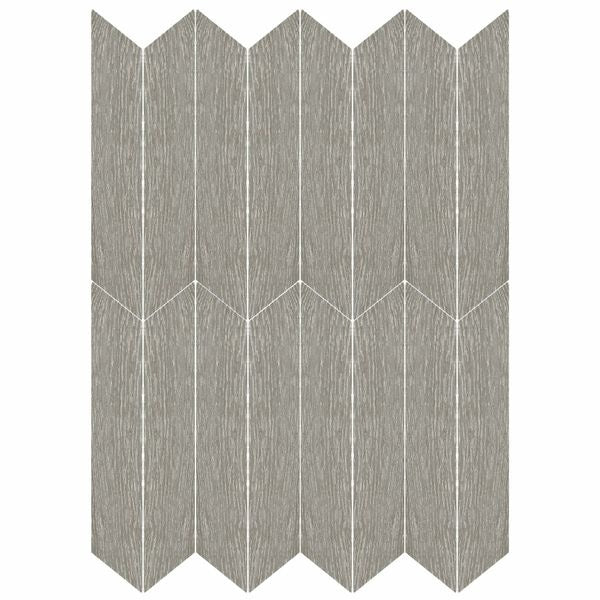 Ashen Chevron Wood Effect Floor and Wall Tile 80 x 400 mm - Luxury Tiles UK