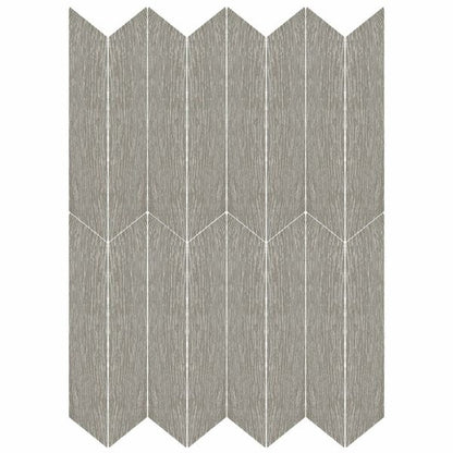 Ashen Chevron Wood Effect Floor and Wall Tile 80 x 400 mm