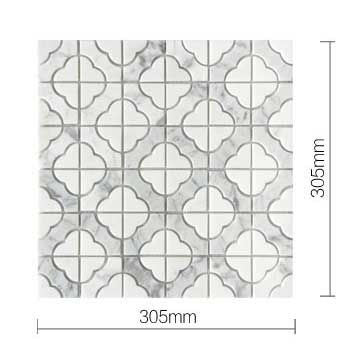 Aurora White Marble Stone Wall and Floor Tile - Luxury Tiles UK