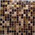 Mixed Brown & Gold Glass Mosaic Wall Tiles Zeus GM05 Luxury Tiles