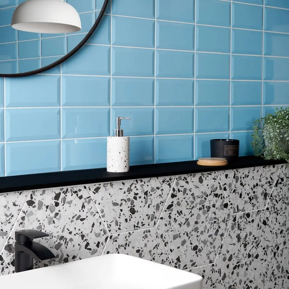 Metro Baby Blue Gloss Wall Tiles