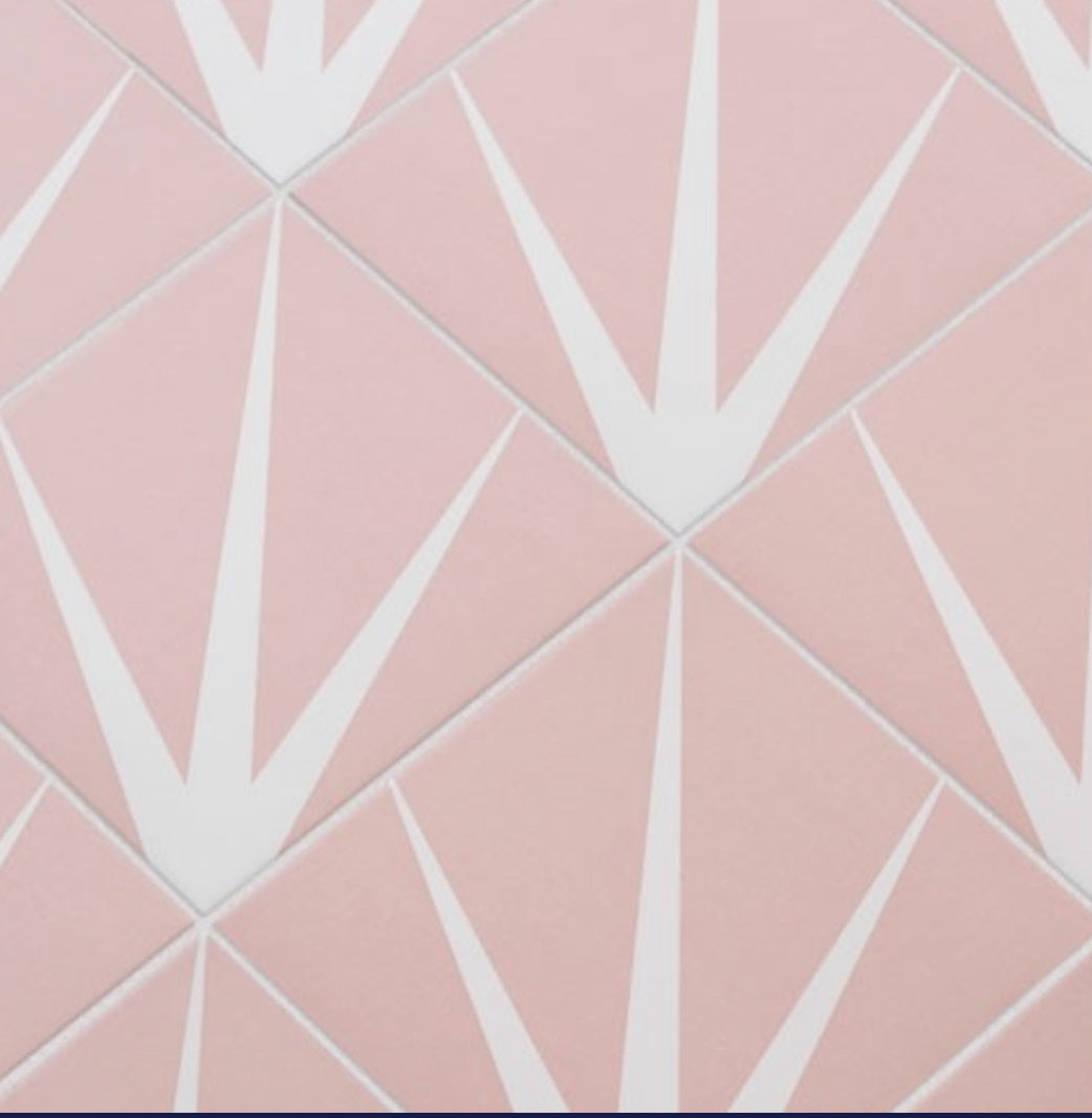 Lily Blush Pink Floor and Wall Tile - Luxury Tiles UK