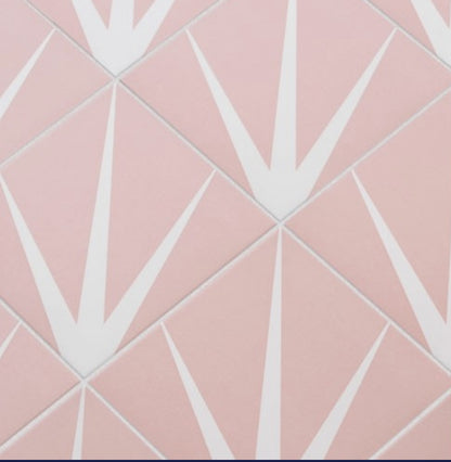 Lily Blush Pink Floor and Wall Tile