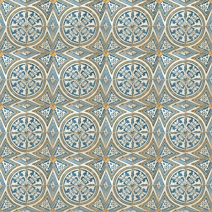 Maldives Blue Pattern Ceramic Floor 45x45cm Tile Luxury Tiles