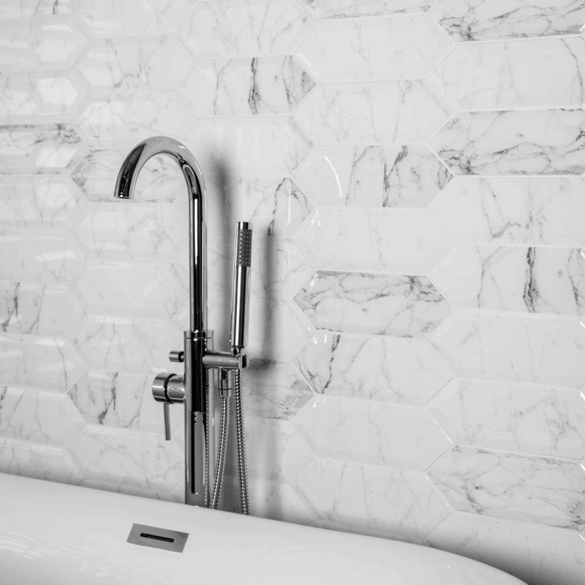 Concorde Marble Effect Wall Tile Gloss 300x100mm