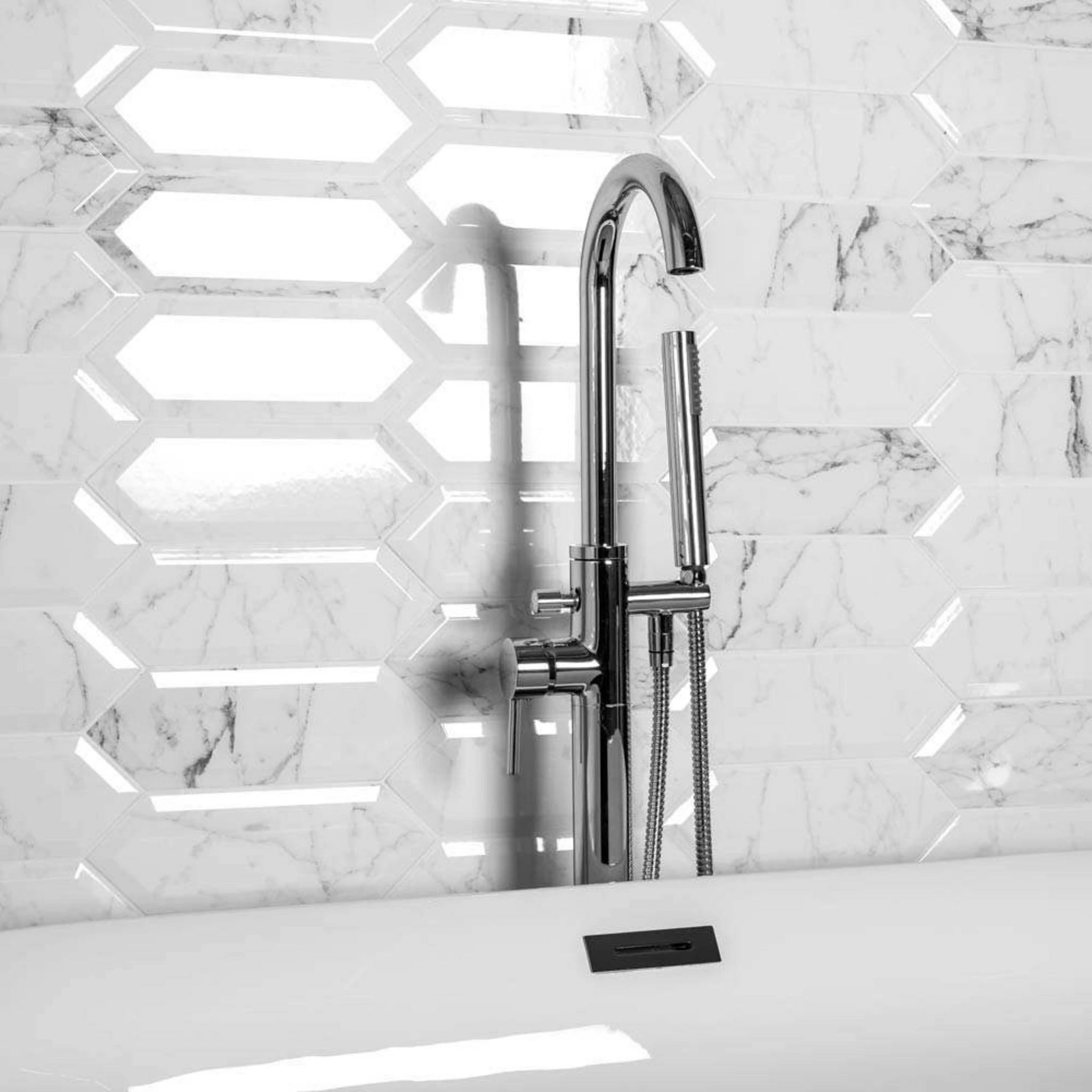 Concorde Marble Effect Wall Tile Gloss 300x100mm