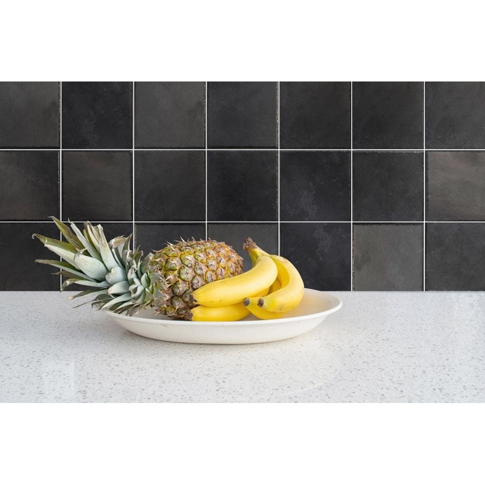 Slate Black Square Mosaic Tile - Luxury Tiles UK