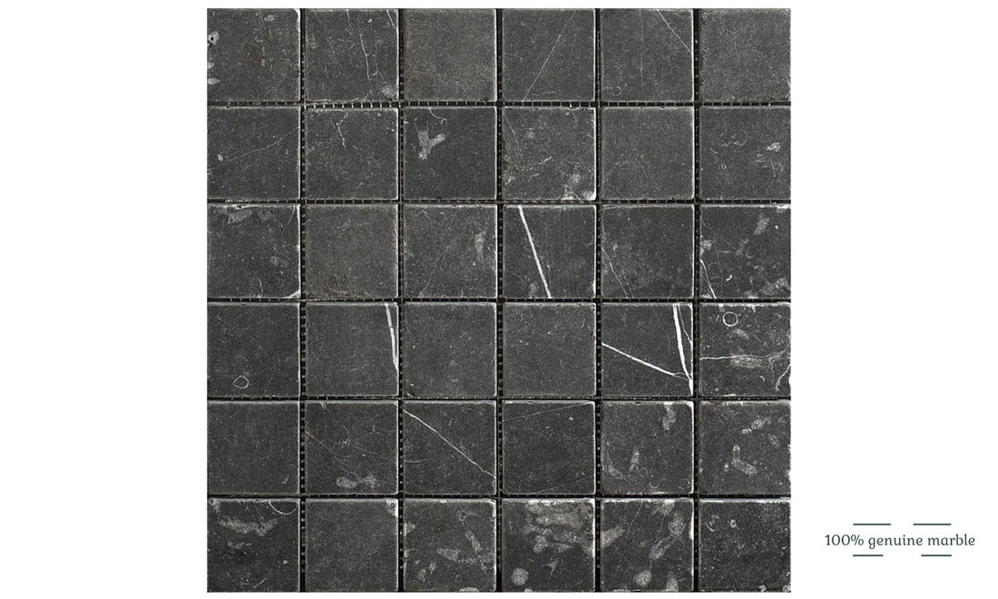 Taurus Nero mosaic marble Wall and Floor Tile 30.5x30.5cm