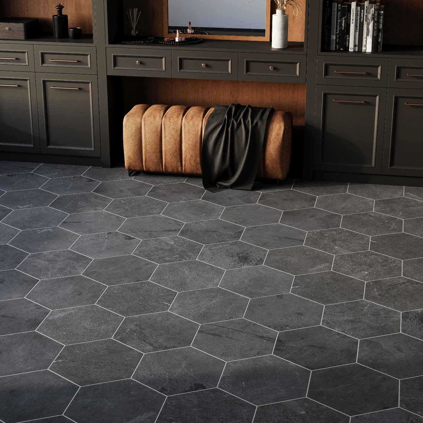 Modern Hexagon Slate Tiles