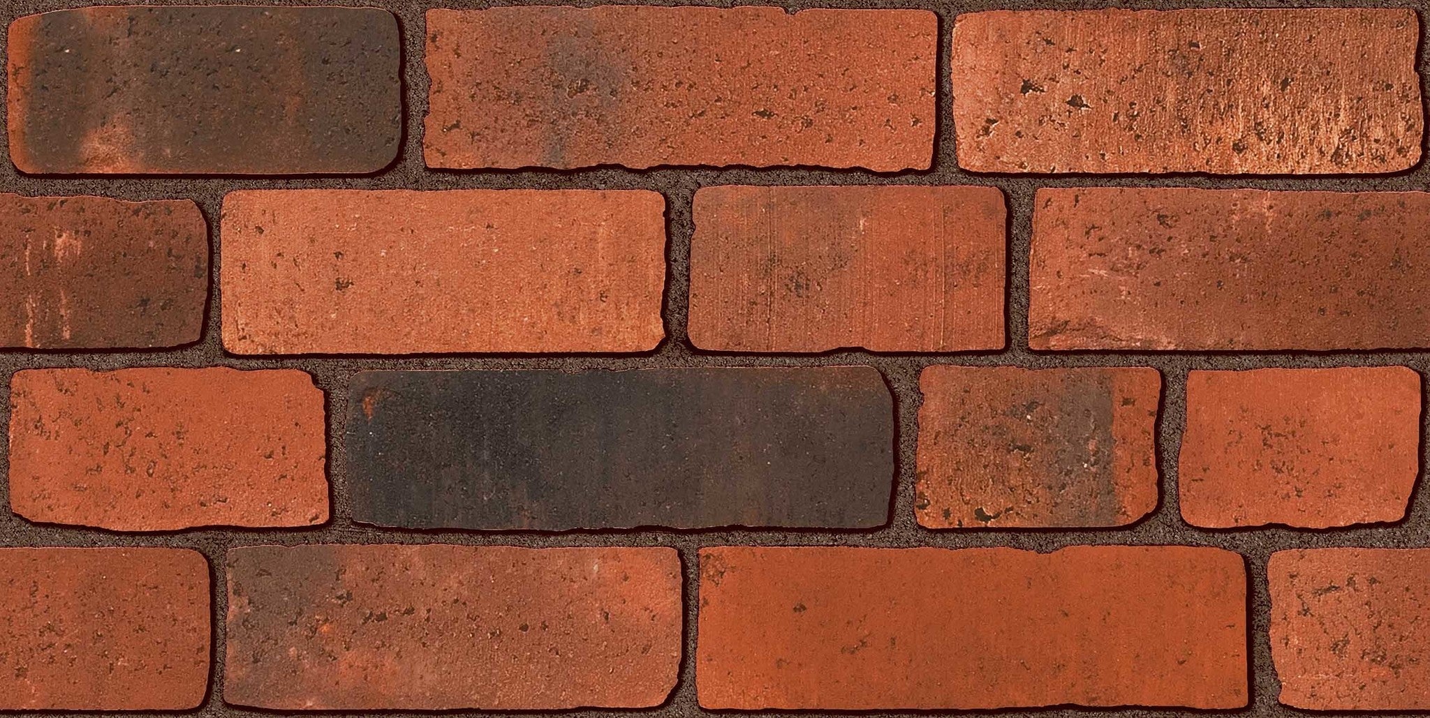 Masonary Red Brick Stone Split Face Wall Tiles 300x600mm - Luxury Tiles UK