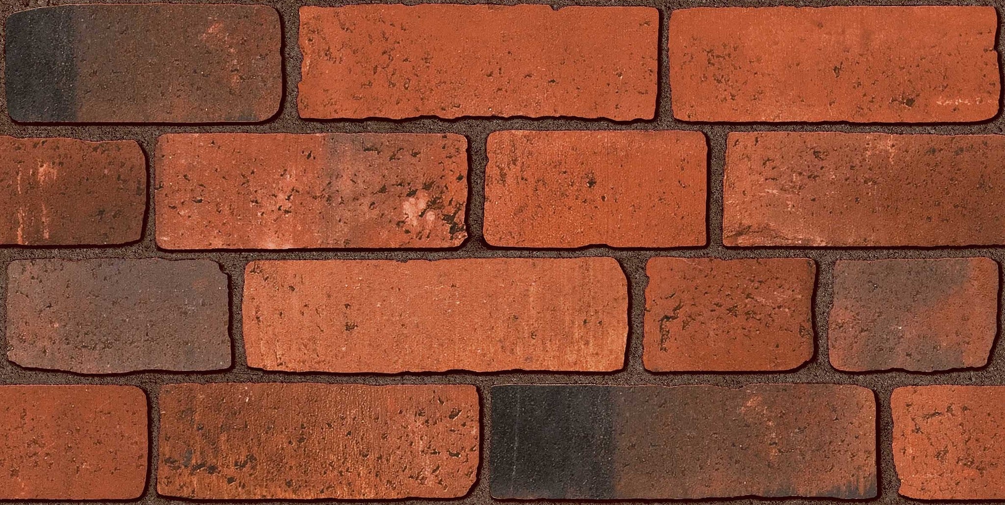 Masonary Red Brick Stone Split Face Wall Tiles 300x600mm - Luxury Tiles UK