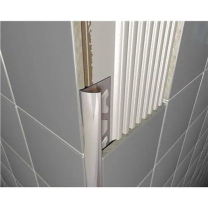 Homelux aluminium silver 12.5mm tile trim Round Edge HomeLux