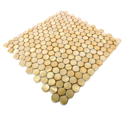 button gold mosaic