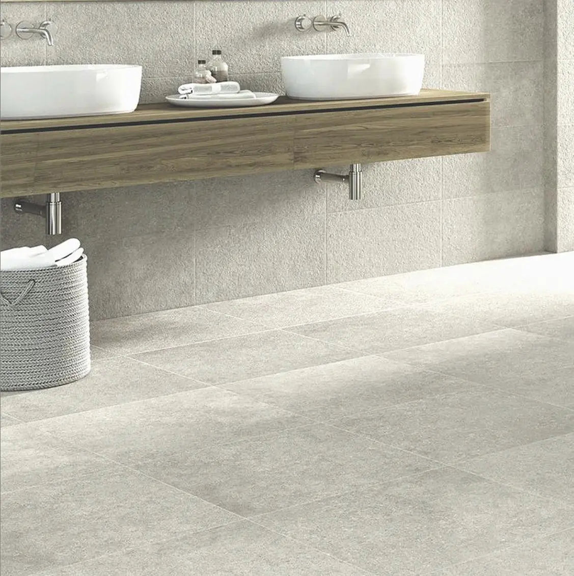 Blur Grey Stone Effect 600x600mm Luxury Tiles