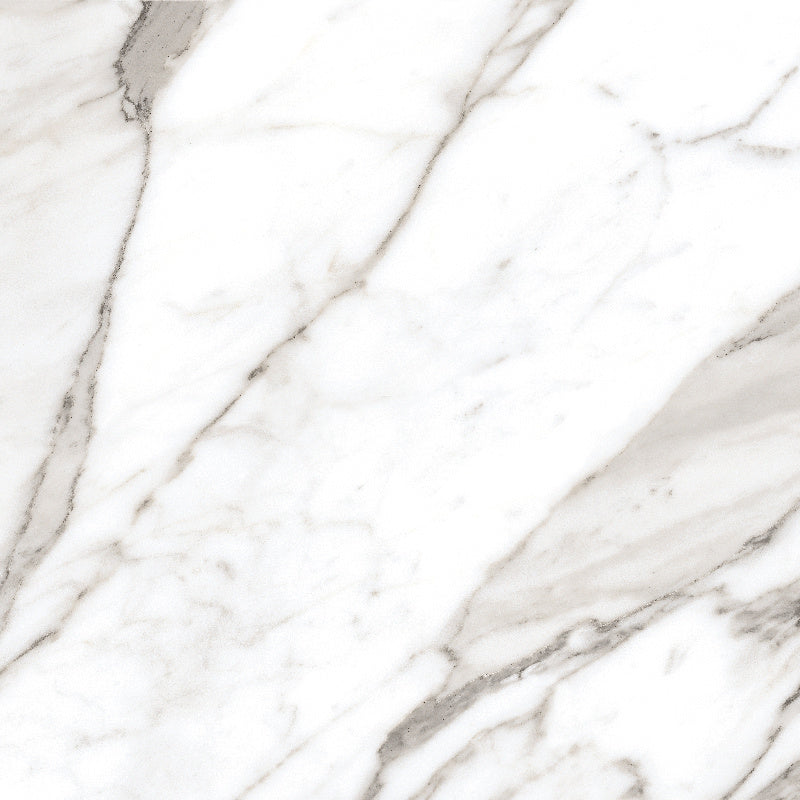 Natural Calacatta Marble Effect Polished Porcelain 60x60cm Wall and Floor Tile - Luxury Tiles UK