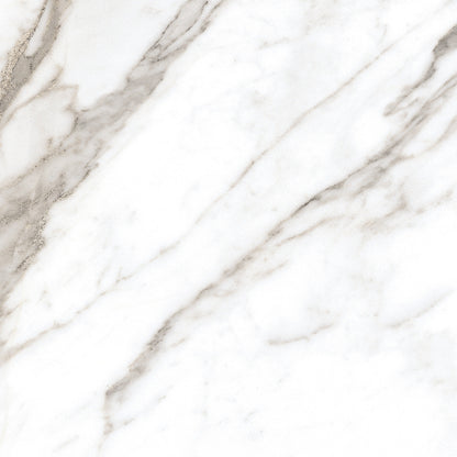 Natural Calacatta Marble Effect Polished Porcelain 60x60cm Wall and Floor Tile