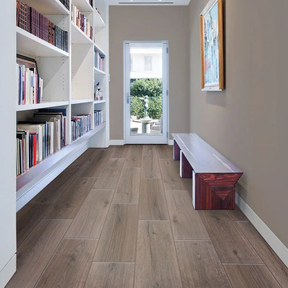 Cambridge Dark Oak Wood Effect 589 x 153 mm Tile