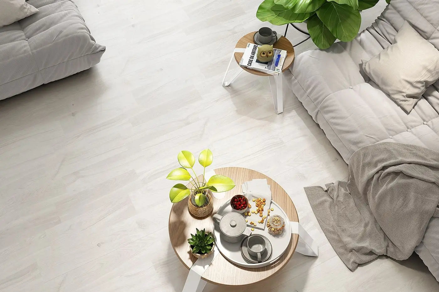 Cambridge Silver Porcelain Wood Effect 589 x 153 mm Tile - Luxury Tiles UK