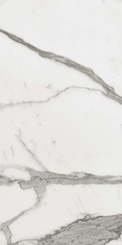 Verona Carrara Polished Marble effect Wall and Floor Tile 60x30cm Verona