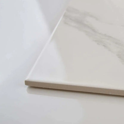 Verona Carrara Polished Marble effect Wall and Floor Tile 60x30cm Verona