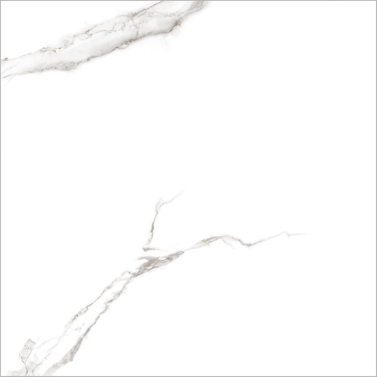 Carrara Marble Effect Gloss Tile 120x120cm - Luxury Tiles UK