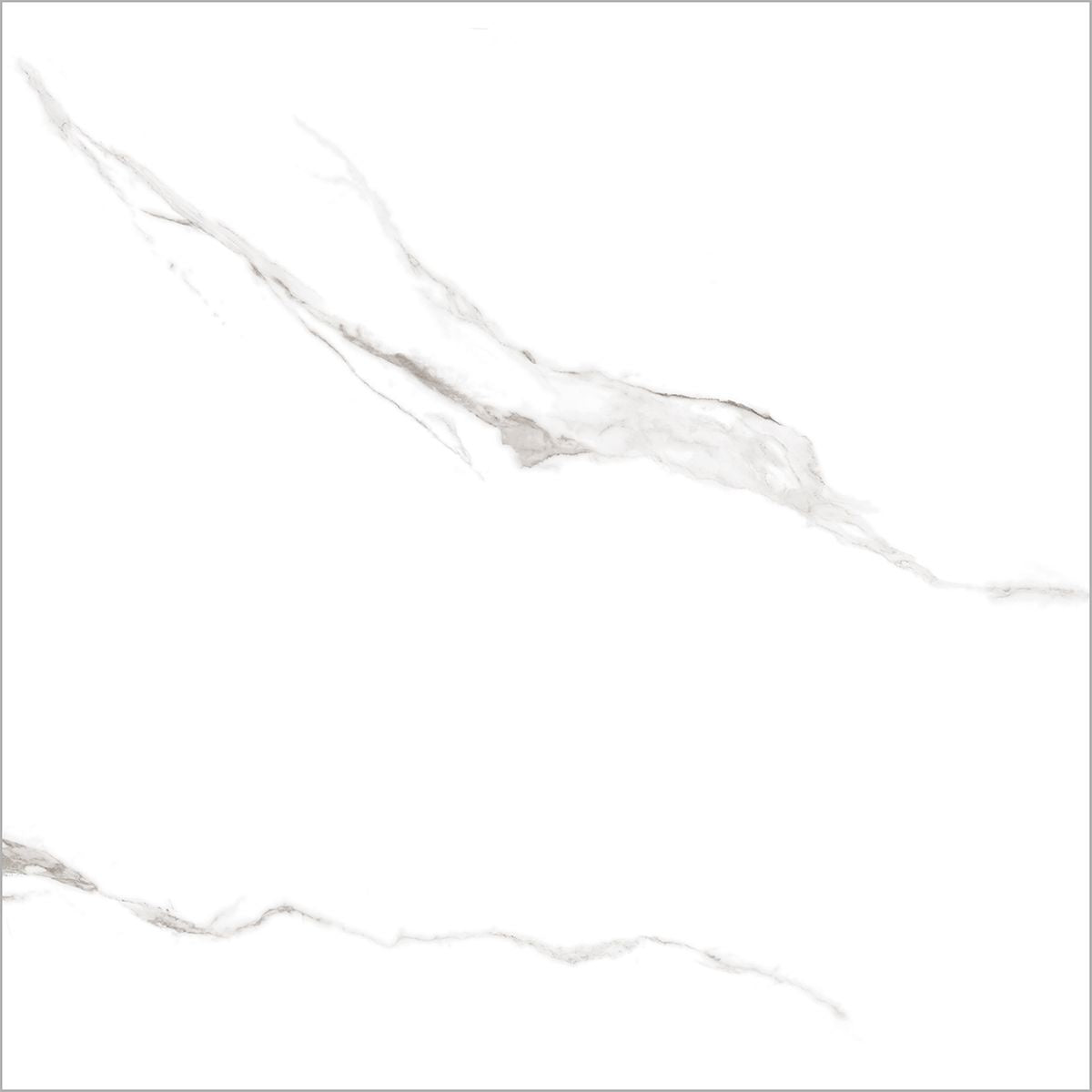 Carrara Marble Effect Gloss Tile 120x120cm - Luxury Tiles UK