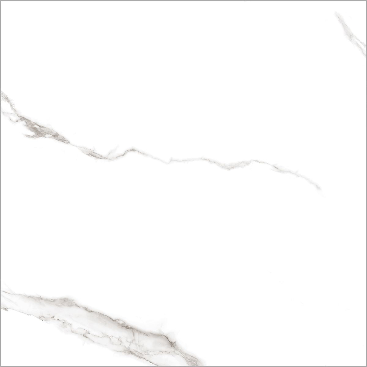 Carrara Marble Effect Gloss Tile 120x120cm - Luxury Tiles UK