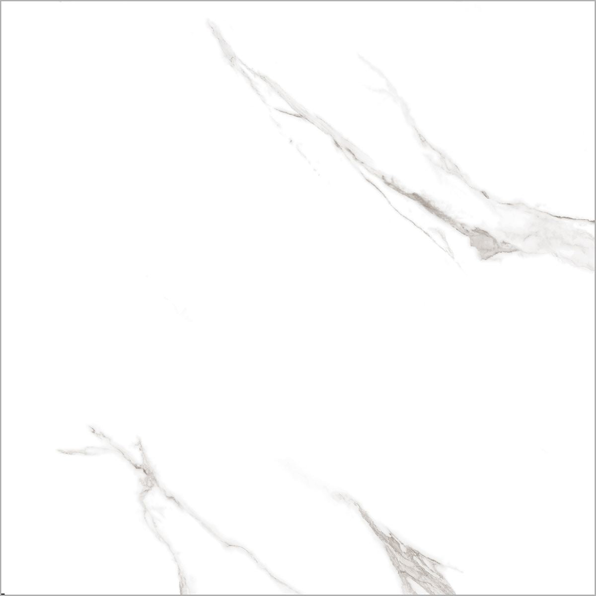 Carrara Marble Effect Gloss Tile 120x120cm - Luxury Tiles UK